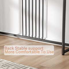 Modern Console Table, Narrow & Long Sofa Table with a Stable Steel Frame