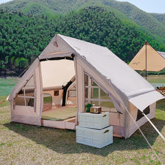 Inflatable Camping Tents with Pump, Large Family Tent