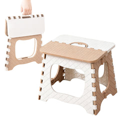 Camping Folding Step Stool, 12 inch Non-Slip Foldable Chair with Handle