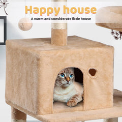 Large Multi-Level Cat Tree for Indoor Cats,Cat Tree Condo