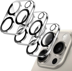 JETech Camera Lens Protector for iPhone 15 Pro 6.1-Inch and iPhone 15 Pro Max 6.7-Inch, 9H Tempered Glass, Anti-Scratch, Case Friendly, Does Not Affect Night Shots, HD Clear, 3-Pack