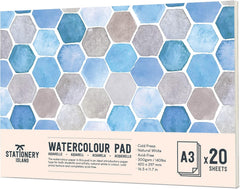Watercolour Paper A4 Pad, 32 Sheets Water Colour Paper 300gsm