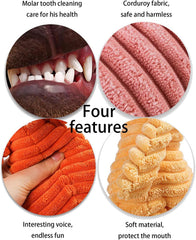 Dog Toys,Plush Corduroy Durable Dog Toy,Squeaky Plush Toys