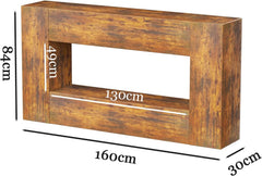 160cm Farmhouse Console Table with Storage, Couch Behind Sofa Table, Long Entryway Sofa Console, Narrow Hallway Stand for Living Room & Entryway