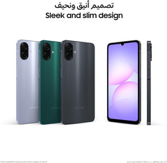Samsung Galaxy A07 LTE, Android Smartphone, 64GB Storage, 4GB RAM, Black, 6x OS Upgrades, Large Display, 6nm Processor (UAE Version)