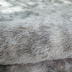 Tinyboy-hbq Area Rugs Unique Abstract Fluffy Carpet Anti Slip Soft Rug for Bedroom Living Room Home Decor Multiple Sizes Large Pad Easy Cleaning (Gray White, 80 * 120cm)