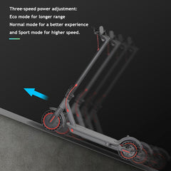 Electric Scooter Max Range 19 Miles Powerful 350W Motor 8.5 Inch Honeycomb Tires EQ001
