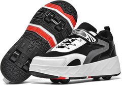 Mylindde Kids Roller Skates Shoes, 4 Wheels Roller Shoes,
