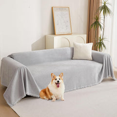Mylindde Chenille Sofa Covers, Washable Geometric Jacquard Bohemian Couch Cover