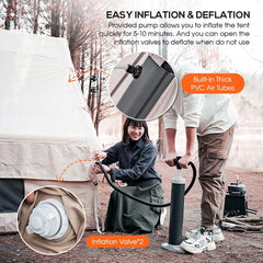 Waterproof Inflatable Tent Camping Tent for Fishing Hiking Caping Backpacking