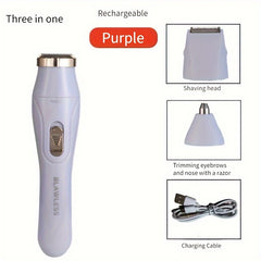 3-in-1 Electric Hair Removal Device for Women