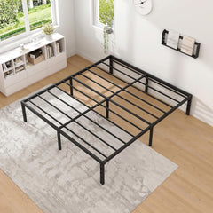Metal Twin Bed Frame - 185 * 95cm High with Storage Space