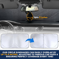 EcoNour Car Windshield Sun Shade with Storage Pouch