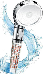 SKY-TOUCH Filtered Shower Head For Hard Water And Filtering Impurities, Hand Held Shower Head With Filter Balls.