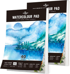 Watercolour Paper A4 Pad, 32 Sheets Water Colour Paper 300gsm