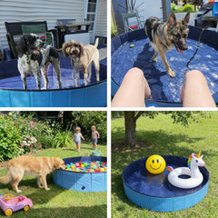 160 * 30cm Dog Pool, Foldable pet Bath Tub