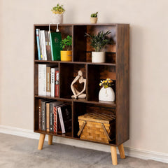 8-Cube Style Storage Organizer – 28.5cm Shelf Openings, Multi-Use as Bookcase & Display Shelf, Customizable (White)