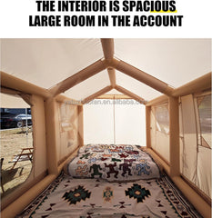 UAE STOCK Inflatable Tents for Camping, 4/6/8/10/12 Person Blow Up Tent