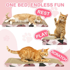 Cat Scratching Board, Foldable Extra Long with Catnip
