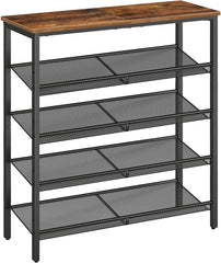Foyer Narrow Shoe Storage Cabinet with 2 Flip Drawers & Fluted Panel, Freestanding Hidden Organizer for Entryway