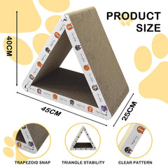 Cat Scratching Board, 3Pcs Assemblable with Catnip