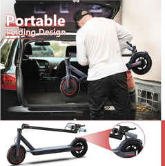 Electric Scooter for Adults, 8.5"/10" Tires, 19/22Mph, 350W/500W Motor, 21-28 Miles Range, Folding E-Scooter with Dual Suspension,APP(V1/SPRO/MAX)