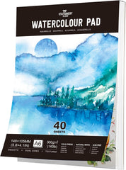 Watercolour Paper A4 Pad, 32 Sheets Water Colour Paper 300gsm