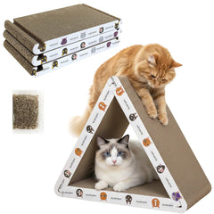 Cat Scratching Board, Foldable Extra Long with Catnip