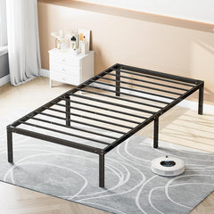Metal Twin Bed Frame - 185 * 95cm High with Storage Space