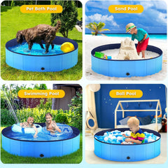 160 * 30cm Dog Pool, Foldable pet Bath Tub