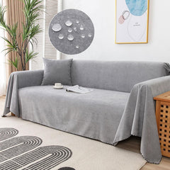 Mylindde Chenille Sofa Covers, Washable Geometric Jacquard Bohemian Couch Cover