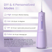 1 Set Electric Water Flossers Rechargeable Cordless Whitening Teeth Brush - Nimall