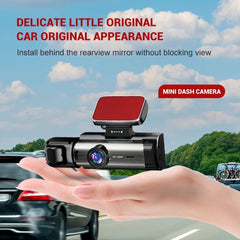 1080P Dual Camera Dash Cam For Cars With IR Night Vision, Loop Recording, And Wide Angle Lens - 8.03 Cm IPS Screen - Nimall