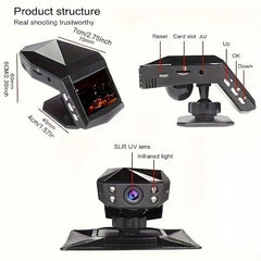 1080P Full HD Dash Cam Car Video Driving Recorder With Center Console LCD - Nimall