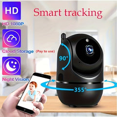 1080P HD Cloud Wireless Auto Tracking Infrared Video Surveillance Camera(Memory Card Not Included) 50% - Nimall