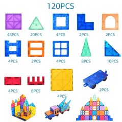 120 Pieces Colorful Educational Window Magnets for Kids NT001 - Nimall