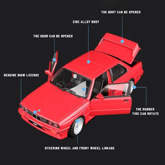 1:24 BMW M3 (E30) 1988 sports car simulation alloy car model toy NTC002 - Nimall