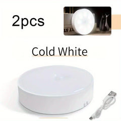 1/2/4/6pcs Motion Sensor LED Night Light USB Rechargeable Reading Lamp