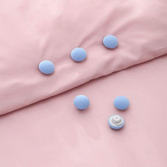 12pcs Quilt Fixers No Pins Bed Sheet Quilt Anti-run Buckles, Invisible Non-slip Safety Clips