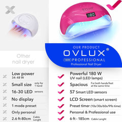 180W UV LED Nail Lamp Purple OV003 - Nimall