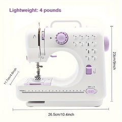 1pc Compact Purple Electric Sewing Machine For Beginners 50% - Nimall