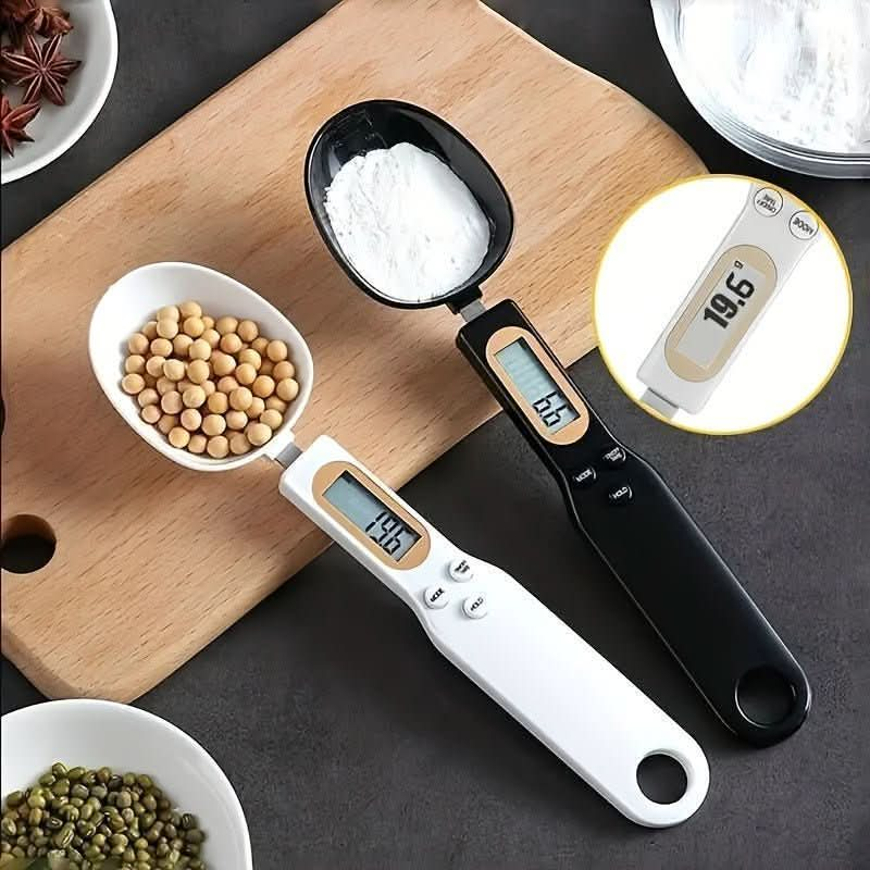 1pc, Electronic Measuring Spoon, Kitchen Scale, Digital Measuring Scale Spoon, 0.1g - 500g LCD Display Digital Weight Measuring Spoon, Portable Measuring Spoon, Pet Food Measuring Scoop, Tea Milk Powder Scale Spoon, Kitchen Accessaries - Nimall