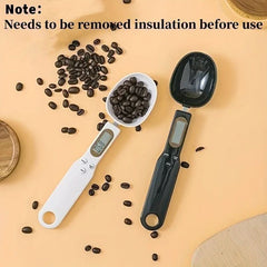 1pc, Electronic Measuring Spoon, Kitchen Scale, Digital Measuring Scale Spoon, 0.1g - 500g LCD Display Digital Weight Measuring Spoon, Portable Measuring Spoon, Pet Food Measuring Scoop, Tea Milk Powder Scale Spoon, Kitchen Accessaries - Nimall