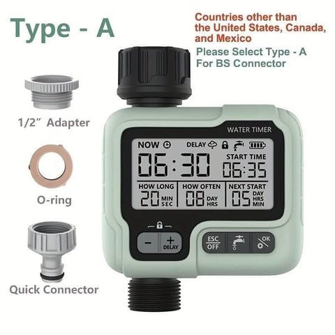 1pc HCT - 322 Automatic Water Timer Garden Digital Irrigation Machine Intelligent Sprinkler Timer Outdoor Use To Save Water &Time - Nimall