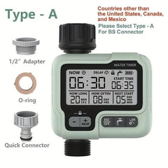 1pc HCT - 322 Automatic Water Timer Garden Digital Irrigation Machine Intelligent Sprinkler Timer Outdoor Use To Save Water &Time - Nimall