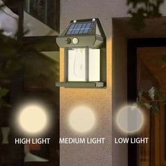 1pc New Solar Tungsten Wall Lamp, 3 Modes, Outdoor Villa Garden Courtyard Decoration Induction Lantern, Small Night Lamp - Nimall