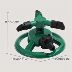 1pc Plastic Sprinkler, Lawn Rotating Irrigation Sprinkler, Garden Sprinklers For Yard 360 Degree Rotating, Water Sprinklers, Multipurpose Yard Sprinklers For Plant Irrigation And Outdoor Watering - Nimall