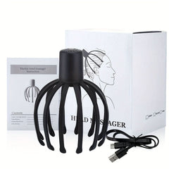 1pc Scalp Massager, Electric Head Massager With Claw Instrument, Octopus Head Scratcher For Deep Relaxation - Nimall