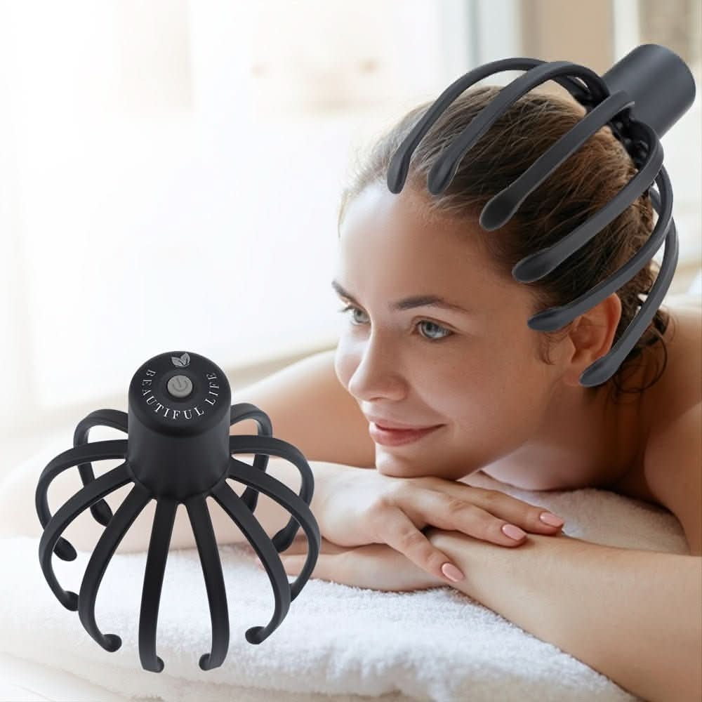 1pc Scalp Massager, Electric Head Massager With Claw Instrument, Octopus Head Scratcher For Deep Relaxation - Nimall