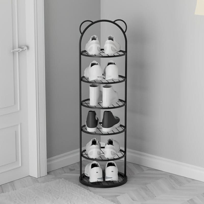 1pc Space - Saving Shoe Rack, Multi - Layer Simple Metal Shoe Organizer, Durable And Sturdy Narrow Shoe Cabinet For Home Entryway, 93cm/36.61inch Tall Storage Solution - Nimall